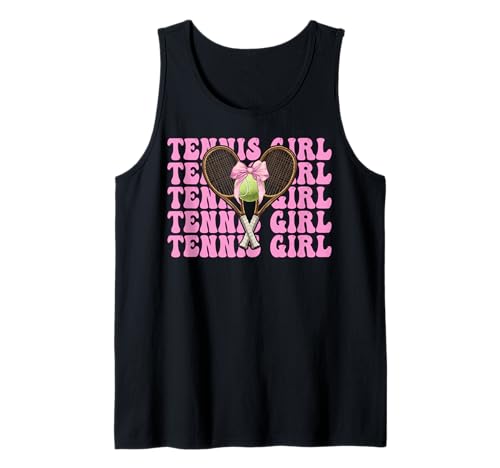 Tennis Girl Tennis Mom Mama Muttertag Rosa Kokette Schleife Tank Top Tennis Girl Tennis Mom Mama Muttertag Rosa Kokette Schleife Tank Top von Womens Pink Coquette Bow Tennis Player Gifts