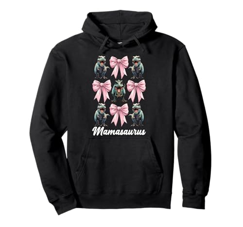 Mamasaurus Trex Tyrannosaurus Rex Dinosaurier Mama Muttertag Pullover Hoodie von Womens Pink Coquette Bow Trex Dinosaur Gifts