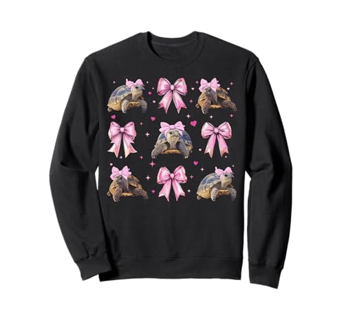 Schildkröte Meeresschildkröte Mädchen Kokette Schleife Rosa Mama Sweatshirt Schildkröte Meeresschildkröte Mädchen Kokette Schleife Rosa Mama Sweatshirt von Womens Pink Coquette Bow Turtle Sea Turtle Gifts