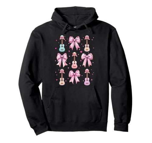 Ukulele-Instrument Coquette Bow Pink Mom für Mädchen Pullover Hoodie Ukulele-Instrument Coquette Bow Pink Mom für Mädchen Pullover Hoodie von Womens Pink Coquette Bow Ukulele Instrument Gifts