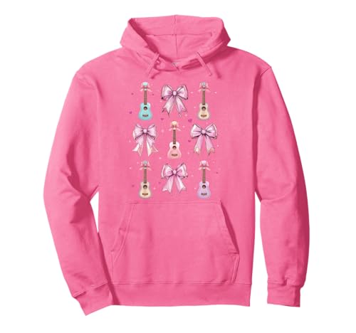 Ukulele-Instrument Coquette Bow Pink Mom für Mädchen Pullover Hoodie Ukulele-Instrument Coquette Bow Pink Mom für Mädchen Pullover Hoodie von Womens Pink Coquette Bow Ukulele Instrument Gifts