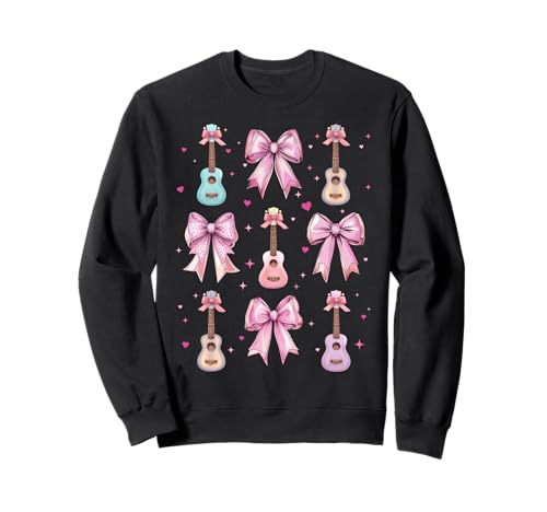 Ukulele-Instrument Coquette Bow Pink Mom für Mädchen Sweatshirt Ukulele-Instrument Coquette Bow Pink Mom für Mädchen Sweatshirt von Womens Pink Coquette Bow Ukulele Instrument Gifts