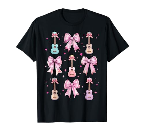 Ukulele-Instrument Coquette Bow Pink Mom für Mädchen T-Shirt Ukulele-Instrument Coquette Bow Pink Mom für Mädchen T-Shirt von Womens Pink Coquette Bow Ukulele Instrument Gifts