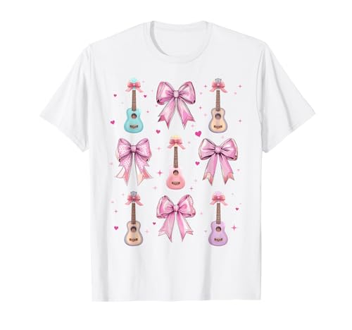 Ukulele-Instrument Coquette Bow Pink Mom für Mädchen T-Shirt Ukulele-Instrument Coquette Bow Pink Mom für Mädchen T-Shirt von Womens Pink Coquette Bow Ukulele Instrument Gifts