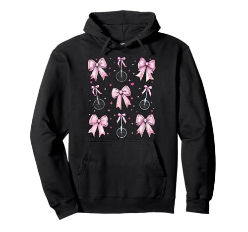 Einrad Einrad Mädchen Kokette Schleife Rosa Mama Mama Pullover Hoodie Einrad Einrad Mädchen Kokette Schleife Rosa Mama Mama Pullover Hoodie von Womens Pink Coquette Bow Unicycle Unicycling Gifts
