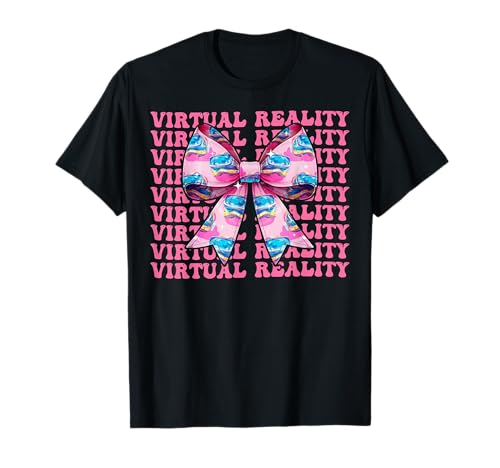 Coquette Bow Virtual-Reality-VR-Spieler, Videospiel, Mädchen, Mama T-Shirt Coquette Bow Virtual-Reality-VR-Spieler, Videospiel, Mädchen, Mama T-Shirt von Womens Pink Coquette Bow Virtual Reality VR Gifts