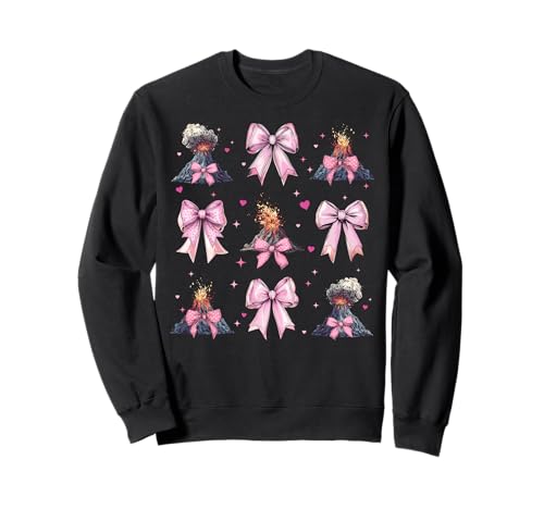 Volcano Geology Magma Lava Girl Kokette Schleife Rosa Sweatshirt Volcano Geology Magma Lava Girl Kokette Schleife Rosa Sweatshirt von Womens Pink Coquette Bow Volcano Geology Gifts
