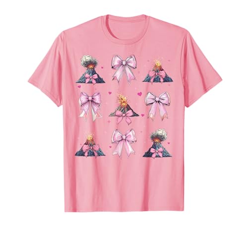 Volcano Geology Magma Lava Girl Kokette Schleife Rosa T-Shirt Volcano Geology Magma Lava Girl Kokette Schleife Rosa T-Shirt von Womens Pink Coquette Bow Volcano Geology Gifts