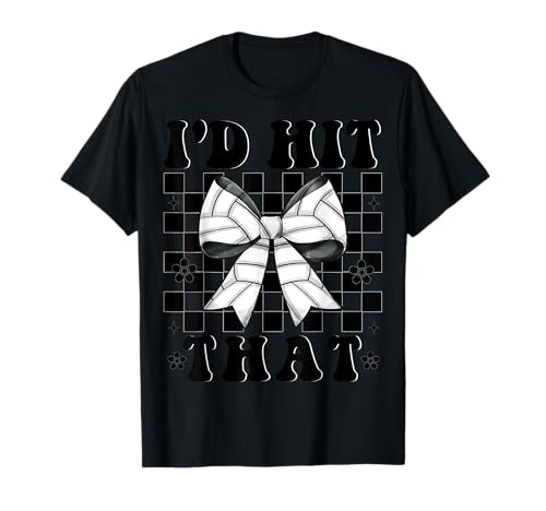 Lustiges Volleyball-Mädchen Mama Muttertag Rosa I'd Hit That T-Shirt Lustiges Volleyball-Mädchen Mama Muttertag Rosa I'd Hit That T-Shirt von Womens Pink Coquette Bow Volleyball Player Gifts