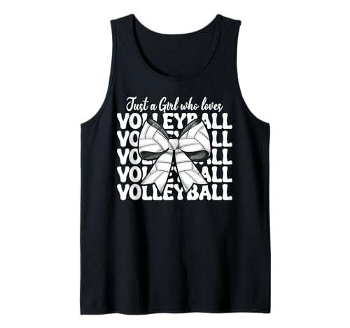 Nur ein Mädchen, das Volleyball-Mädchen liebt Tank Top Nur ein Mädchen, das Volleyball-Mädchen liebt Tank Top von Womens Pink Coquette Bow Volleyball Player Gifts