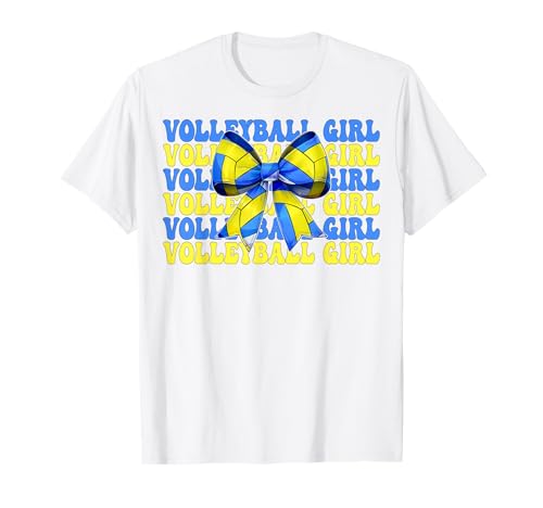 Volleyball Mädchen Volleyball Mama Mama Muttertag Kokette T-Shirt Volleyball Mädchen Volleyball Mama Mama Muttertag Kokette T-Shirt von Womens Pink Coquette Bow Volleyball Player Gifts