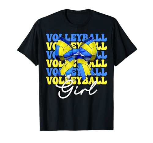 Volleyball Mädchen Volleyball Mama Mama Muttertag Kokette T-Shirt Volleyball Mädchen Volleyball Mama Mama Muttertag Kokette T-Shirt von Womens Pink Coquette Bow Volleyball Player Gifts