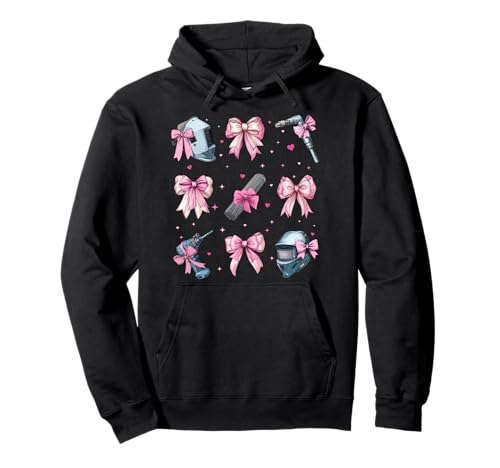 Schweißer Weld Girl Coquette Bow Pink Mom Pullover Hoodie Schweißer Weld Girl Coquette Bow Pink Mom Pullover Hoodie von Womens Pink Coquette Bow Welding Welder Gifts