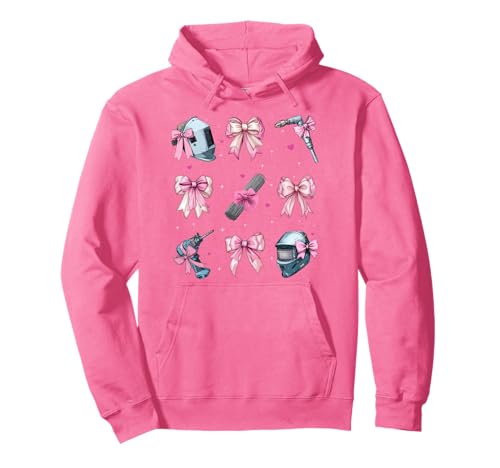 Schweißer Weld Girl Coquette Bow Pink Mom Pullover Hoodie Schweißer Weld Girl Coquette Bow Pink Mom Pullover Hoodie von Womens Pink Coquette Bow Welding Welder Gifts