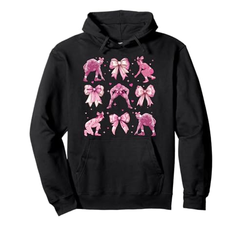Wrestler Wrestling Girl Kokette Schleife Rosa Mama Pullover Hoodie Wrestler Wrestling Girl Kokette Schleife Rosa Mama Pullover Hoodie von Womens Pink Coquette Bow Wrestler Wrestling Gifts
