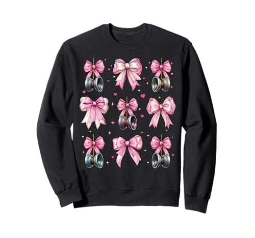 Yoyo Spielzeug Mädchen Kokette Schleife Rosa Mama Mama Sweatshirt Yoyo Spielzeug Mädchen Kokette Schleife Rosa Mama Mama Sweatshirt von Womens Pink Coquette Bow Yoyo Toy Gifts