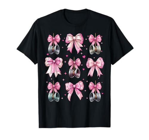 Yoyo Spielzeug Mädchen Kokette Schleife Rosa Mama Mama T-Shirt Yoyo Spielzeug Mädchen Kokette Schleife Rosa Mama Mama T-Shirt von Womens Pink Coquette Bow Yoyo Toy Gifts
