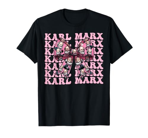 Kokette Bogen Karl Marx Kommunismus Mädchen Mama Mama Muttertag T-Shirt Kokette Bogen Karl Marx Kommunismus Mädchen Mama Mama Muttertag T-Shirt von Womens Pink Coquette Communist Communism Gifts