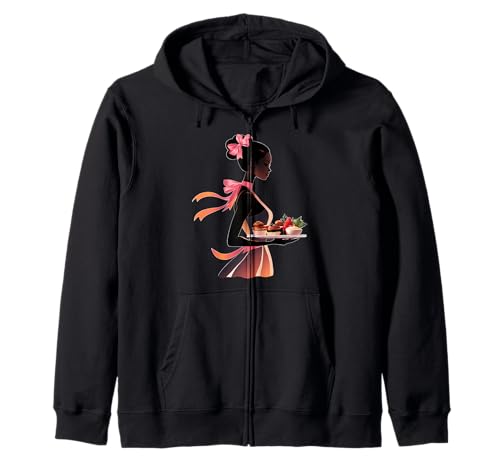 Coquette Bow Cafeteria Worker Mittagessen Dame Mädchen Mama Mama Kapuzenjacke von Womens Pink Coquette Ribbon Cafeteria Worker Gifts