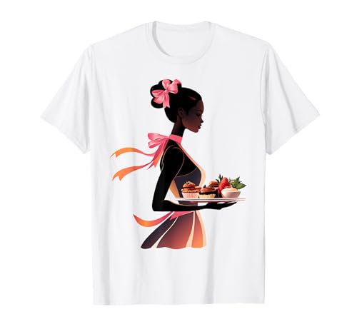 Coquette Bow Cafeteria Worker Mittagessen Dame Mädchen Mama Mama T-Shirt von Womens Pink Coquette Ribbon Cafeteria Worker Gifts