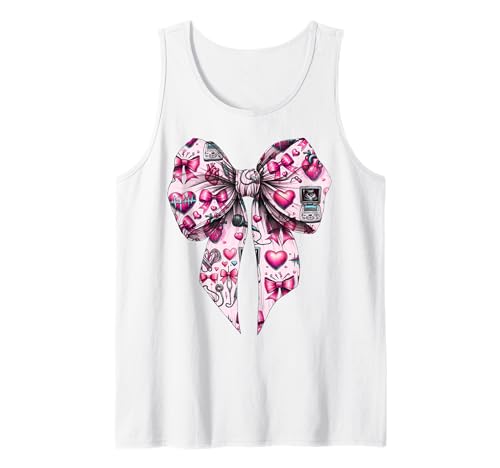 Coquette Bow Echo Tech Echokardiographie Techniker Mädchen Mama Tank Top Coquette Bow Echo Tech Echokardiographie Techniker Mädchen Mama Tank Top von Womens Pink Coquette Ribbon Echo Tech Gifts