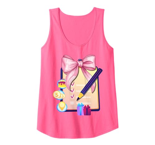 Coquette Bow Eventplaner Planung Projektmanager Mama Mädchen Tank Top Coquette Bow Eventplaner Planung Projektmanager Mama Mädchen Tank Top von Womens Pink Coquette Ribbon Event Staff Gifts