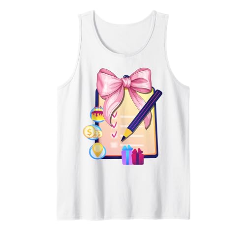 Coquette Bow Eventplaner Planung Projektmanager Mama Mädchen Tank Top Coquette Bow Eventplaner Planung Projektmanager Mama Mädchen Tank Top von Womens Pink Coquette Ribbon Event Staff Gifts