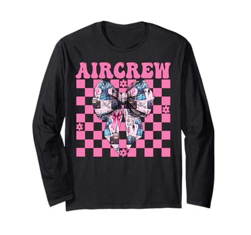 Aircrew Flug Krankenschwester Flug Sanitäter Sanitäter Mädchen Kokette Langarmshirt Aircrew Flug Krankenschwester Flug Sanitäter Sanitäter Mädchen Kokette Langarmshirt von Womens Pink Coquette Ribbon Flight Nurse Gifts