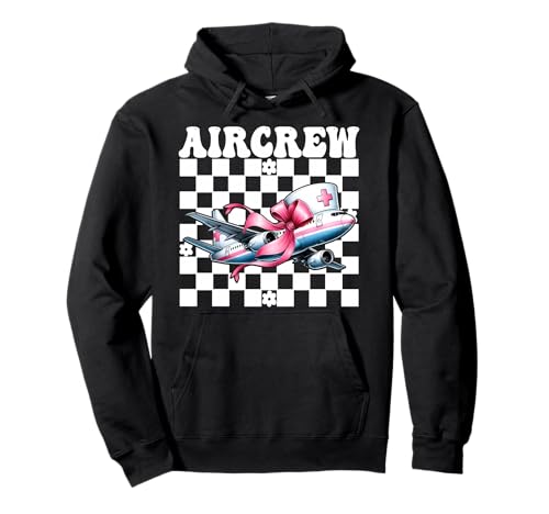 Aircrew Flug Krankenschwester Flug Sanitäter Sanitäter Mädchen Kokette Pullover Hoodie von Womens Pink Coquette Ribbon Flight Nurse Gifts