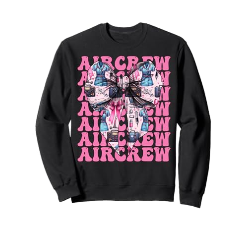 Aircrew Flug Krankenschwester Flug Sanitäter Sanitäter Mädchen Kokette Sweatshirt Aircrew Flug Krankenschwester Flug Sanitäter Sanitäter Mädchen Kokette Sweatshirt von Womens Pink Coquette Ribbon Flight Nurse Gifts