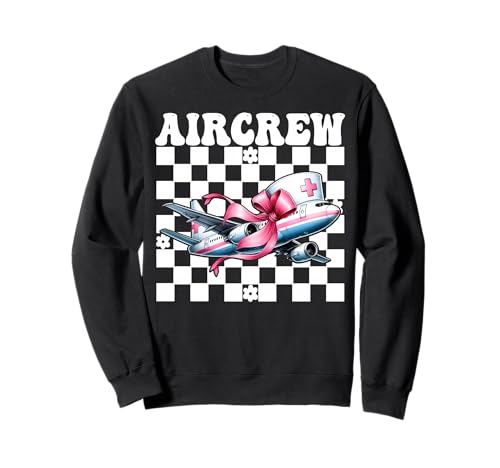 Aircrew Flug Krankenschwester Flug Sanitäter Sanitäter Mädchen Kokette Sweatshirt Aircrew Flug Krankenschwester Flug Sanitäter Sanitäter Mädchen Kokette Sweatshirt von Womens Pink Coquette Ribbon Flight Nurse Gifts