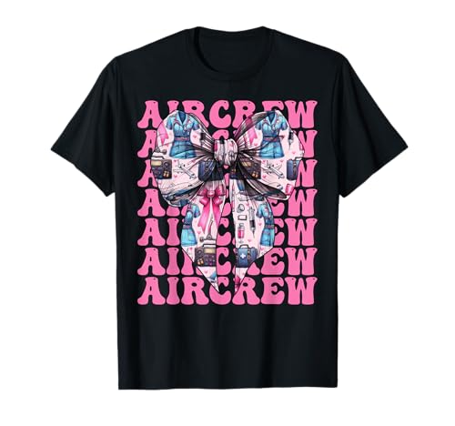 Aircrew Flug Krankenschwester Flug Sanitäter Sanitäter Mädchen Kokette T-Shirt Aircrew Flug Krankenschwester Flug Sanitäter Sanitäter Mädchen Kokette T-Shirt von Womens Pink Coquette Ribbon Flight Nurse Gifts