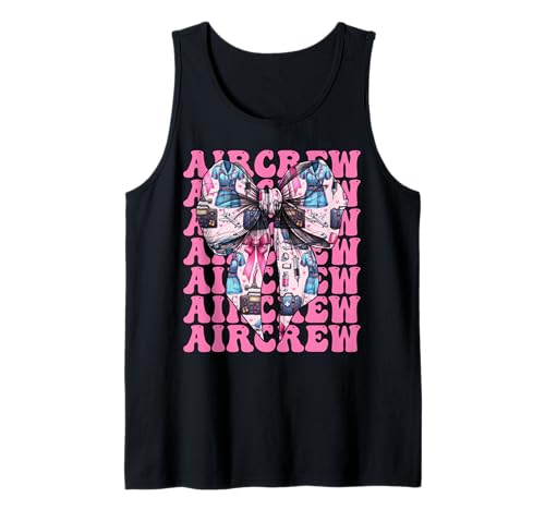Aircrew Flug Krankenschwester Flug Sanitäter Sanitäter Mädchen Kokette Tank Top Aircrew Flug Krankenschwester Flug Sanitäter Sanitäter Mädchen Kokette Tank Top von Womens Pink Coquette Ribbon Flight Nurse Gifts