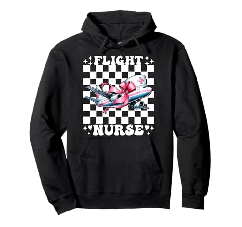 Flug Krankenschwester Krankenpflege Flug Sanitäter Sanitäter Mädchen Kokette Pullover Hoodie Flug Krankenschwester Krankenpflege Flug Sanitäter Sanitäter Mädchen Kokette Pullover Hoodie von Womens Pink Coquette Ribbon Flight Nurse Gifts
