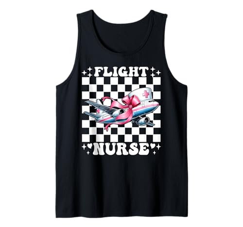 Flug Krankenschwester Krankenpflege Flug Sanitäter Sanitäter Mädchen Kokette Tank Top Flug Krankenschwester Krankenpflege Flug Sanitäter Sanitäter Mädchen Kokette Tank Top von Womens Pink Coquette Ribbon Flight Nurse Gifts