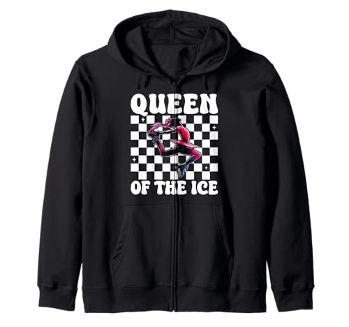 Eiskunstlauf-Eiskunstlauf-Eiskunstlauf-Mädchen Kapuzenjacke Eiskunstlauf-Eiskunstlauf-Eiskunstlauf-Mädchen Kapuzenjacke von Womens Pink Coquette Ribbon Ice Skater Gifts