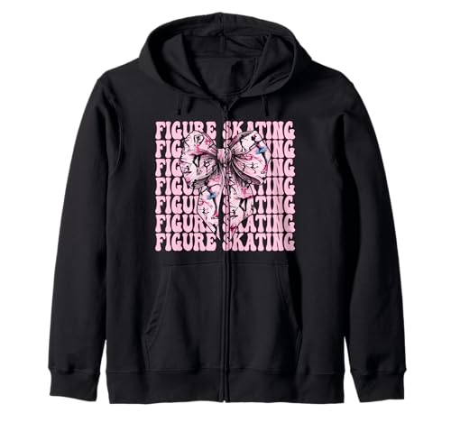 Eiskunstlauf Eiskunstlauf Eiskunstlauf Mädchen Mama Kokette Kapuzenjacke Eiskunstlauf Eiskunstlauf Eiskunstlauf Mädchen Mama Kokette Kapuzenjacke von Womens Pink Coquette Ribbon Ice Skater Gifts