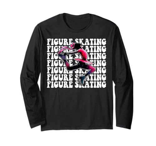 Eiskunstlauf Eiskunstlauf Eiskunstlauf Mädchen Mama Kokette Langarmshirt Eiskunstlauf Eiskunstlauf Eiskunstlauf Mädchen Mama Kokette Langarmshirt von Womens Pink Coquette Ribbon Ice Skater Gifts