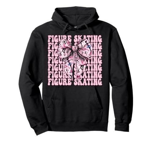 Eiskunstlauf Eiskunstlauf Eiskunstlauf Mädchen Mama Kokette Pullover Hoodie Eiskunstlauf Eiskunstlauf Eiskunstlauf Mädchen Mama Kokette Pullover Hoodie von Womens Pink Coquette Ribbon Ice Skater Gifts