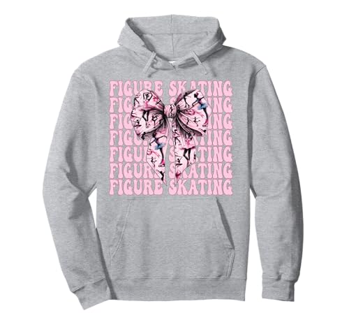 Eiskunstlauf Eiskunstlauf Eiskunstlauf Mädchen Mama Kokette Pullover Hoodie Eiskunstlauf Eiskunstlauf Eiskunstlauf Mädchen Mama Kokette Pullover Hoodie von Womens Pink Coquette Ribbon Ice Skater Gifts