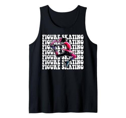 Eiskunstlauf Eiskunstlauf Eiskunstlauf Mädchen Mama Kokette Tank Top Eiskunstlauf Eiskunstlauf Eiskunstlauf Mädchen Mama Kokette Tank Top von Womens Pink Coquette Ribbon Ice Skater Gifts