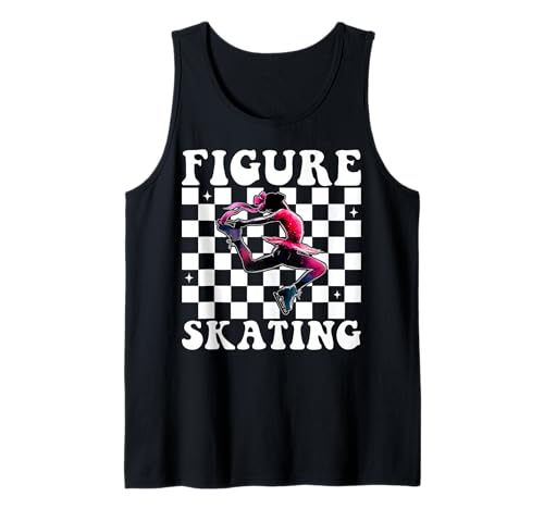 Eiskunstlauf Eiskunstlauf Eiskunstlauf Mädchen Mama Kokette Tank Top von Womens Pink Coquette Ribbon Ice Skater Gifts