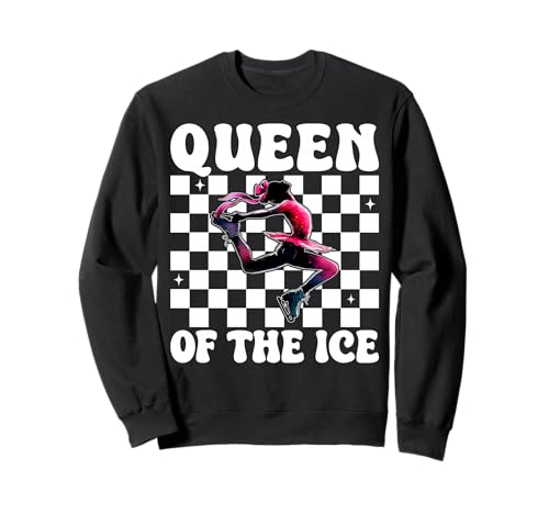 Eiskunstlauf-Eiskunstlauf-Eiskunstlauf-Mädchen Sweatshirt Eiskunstlauf-Eiskunstlauf-Eiskunstlauf-Mädchen Sweatshirt von Womens Pink Coquette Ribbon Ice Skater Gifts