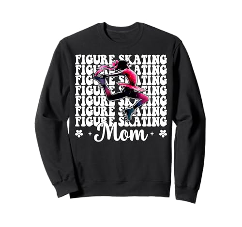 Eiskunstlauf Mama Eiskunstlauf Eiskunstlauf Muttertag Sweatshirt Eiskunstlauf Mama Eiskunstlauf Eiskunstlauf Muttertag Sweatshirt von Womens Pink Coquette Ribbon Ice Skater Gifts