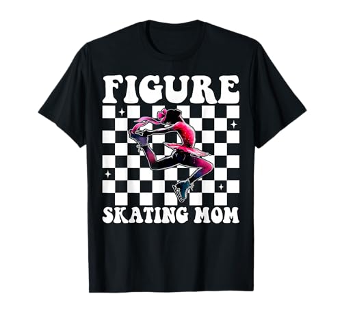 Eiskunstlauf Mama Eiskunstlauf Eiskunstlauf Muttertag T-Shirt Eiskunstlauf Mama Eiskunstlauf Eiskunstlauf Muttertag T-Shirt von Womens Pink Coquette Ribbon Ice Skater Gifts