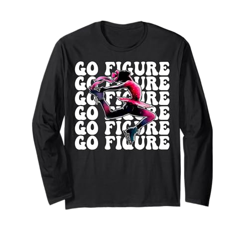 Go Eiskunstlauf Eiskunstlauf Eiskunstlauf Mädchen Kokette Langarmshirt Go Eiskunstlauf Eiskunstlauf Eiskunstlauf Mädchen Kokette Langarmshirt von Womens Pink Coquette Ribbon Ice Skater Gifts