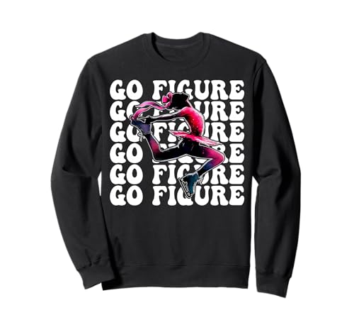 Go Eiskunstlauf Eiskunstlauf Eiskunstlauf Mädchen Kokette Sweatshirt Go Eiskunstlauf Eiskunstlauf Eiskunstlauf Mädchen Kokette Sweatshirt von Womens Pink Coquette Ribbon Ice Skater Gifts