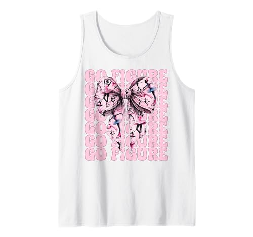 Go Eiskunstlauf Eiskunstlauf Eiskunstlauf Mädchen Kokette Tank Top Go Eiskunstlauf Eiskunstlauf Eiskunstlauf Mädchen Kokette Tank Top von Womens Pink Coquette Ribbon Ice Skater Gifts