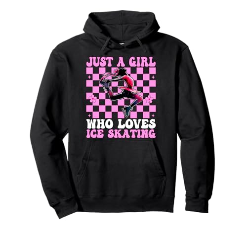 Just a Girl Who Loves Ice Skating Eiskunstlauf Eisläuferin Pullover Hoodie Just a Girl Who Loves Ice Skating Eiskunstlauf Eisläuferin Pullover Hoodie von Womens Pink Coquette Ribbon Ice Skater Gifts