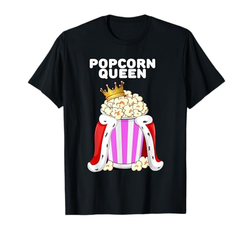 Popcorn Queen | Damen Popcorn Lover Shirt | Niedliches Popcorn T-Shirt Popcorn Queen | Damen Popcorn Lover Shirt | Niedliches Popcorn T-Shirt von Womens Popcorn Shirts